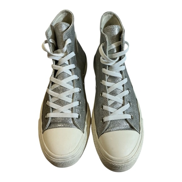Converse Chuck Taylor All Star Glitter High Tops Platform Women’s Sneaker Size 9 - Picture 1 of 14